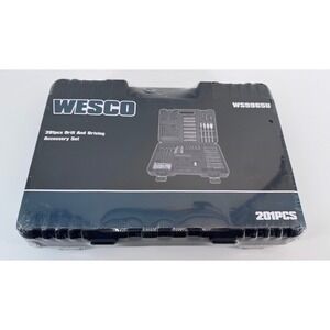 Wesco WS9965U 201 Piece Drill And Driving Accessory Set with Case Sealed Package